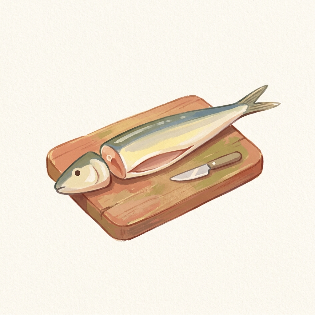 gouache_kitchen gut_pull